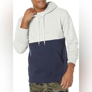 Quiksilver Navy and Light Gray Hoodie